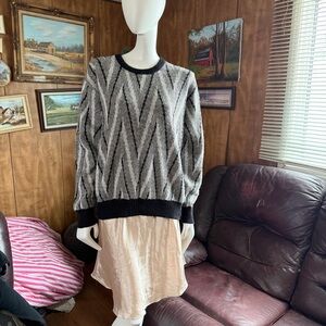 Vintage Eclectic Grandpa Oversized Sweater